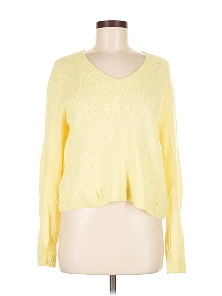 Pre-owned Margaret O'leary Pullover Sweater In Yellow