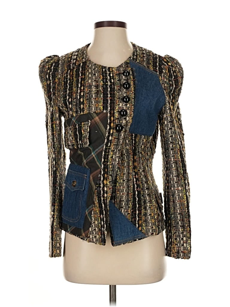 Pre-owned Unbranded Blazer Jacket In Brown