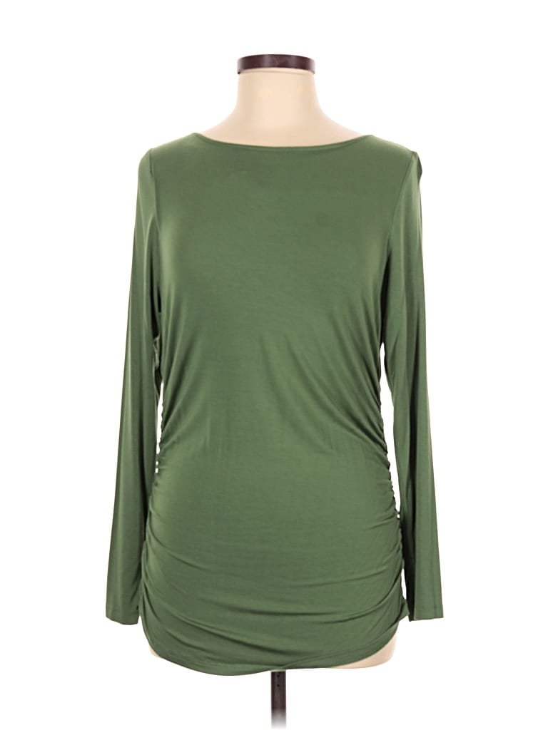 Pre-owned Soft Surroundings 3/4 Sleeve T-shirt In Green