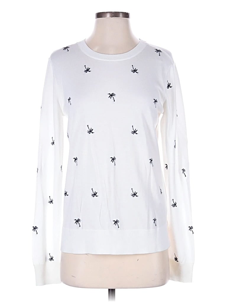 Pre-owned Nautica Pullover Sweater In White