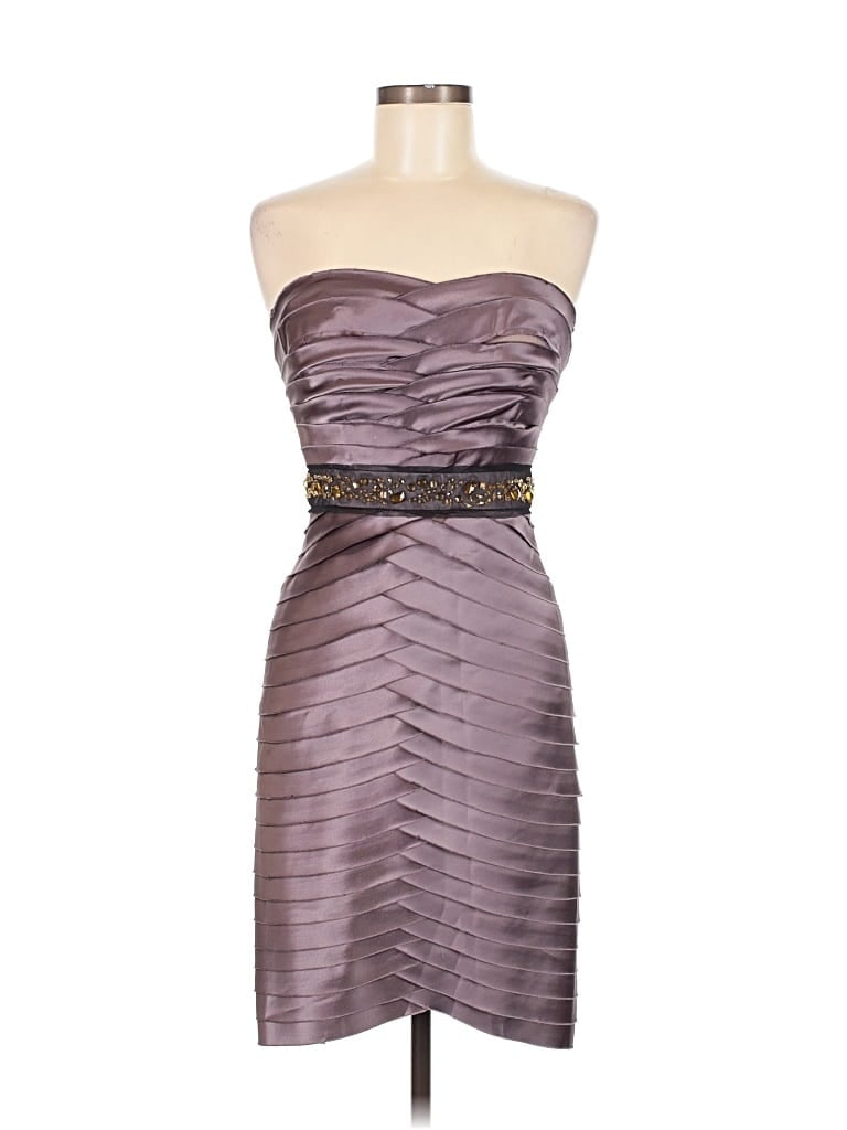 Pre-owned Bcbgmaxazria Cocktail Dress In Purple