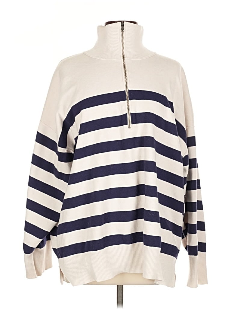 Pre-owned Free People Pullover Sweater In White