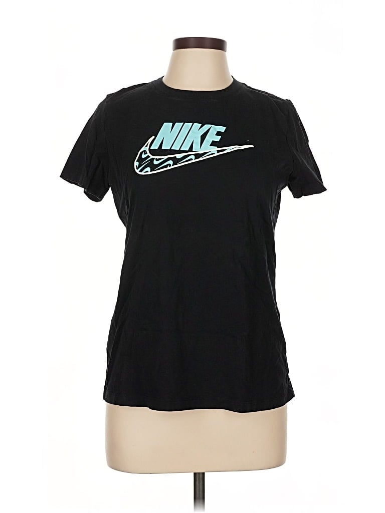Pre-owned Nike Short Sleeve T-shirt In Black