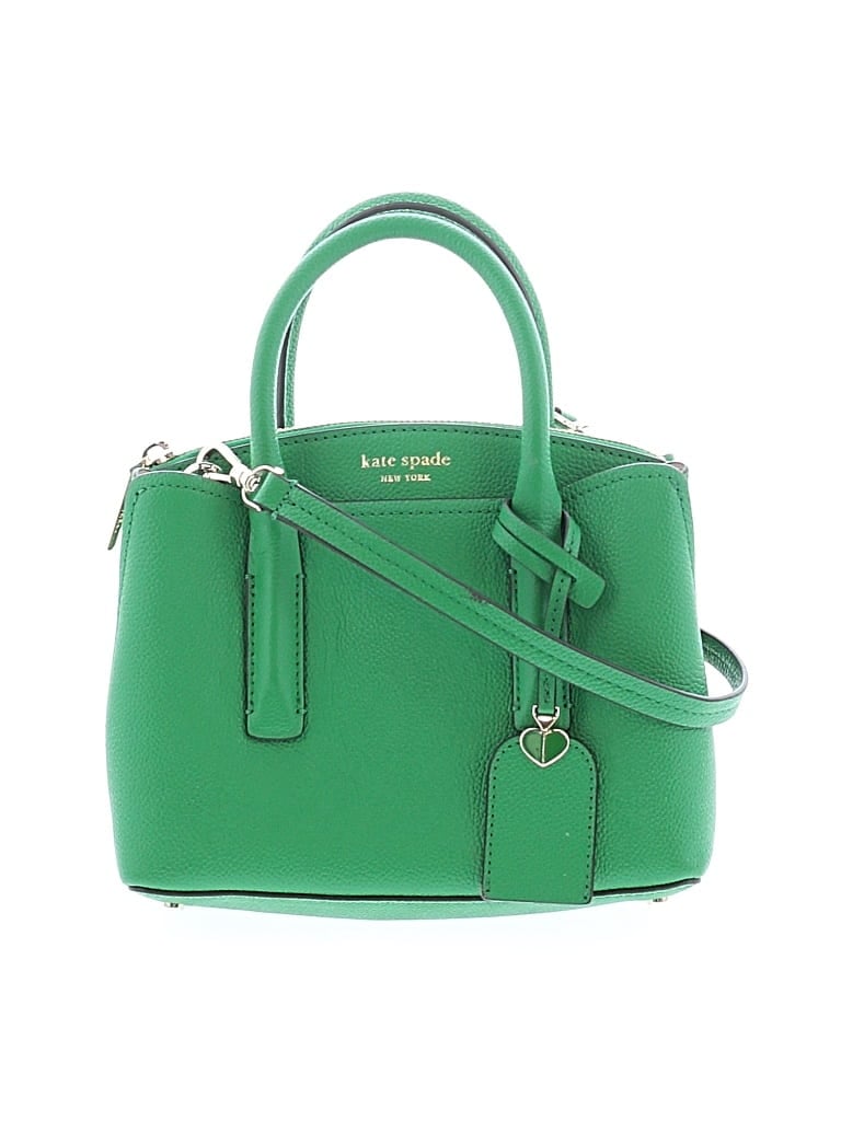 Pre-owned Kate Spade New York Leather Satchel In Green