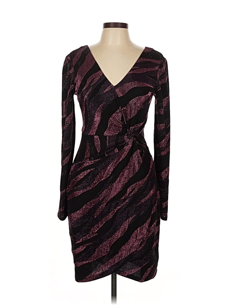 Pre-owned Siena Cocktail Dress In Burgundy