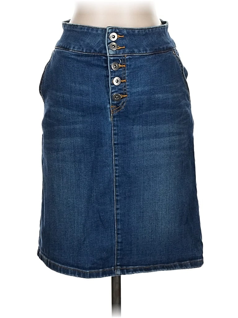Pre-owned Prana Denim Skirt In Blue
