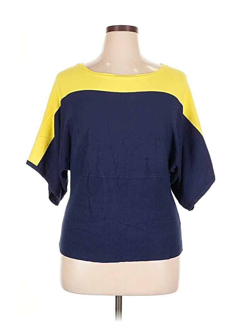 Pre-owned Style & Co Pullover Sweater In Yellow