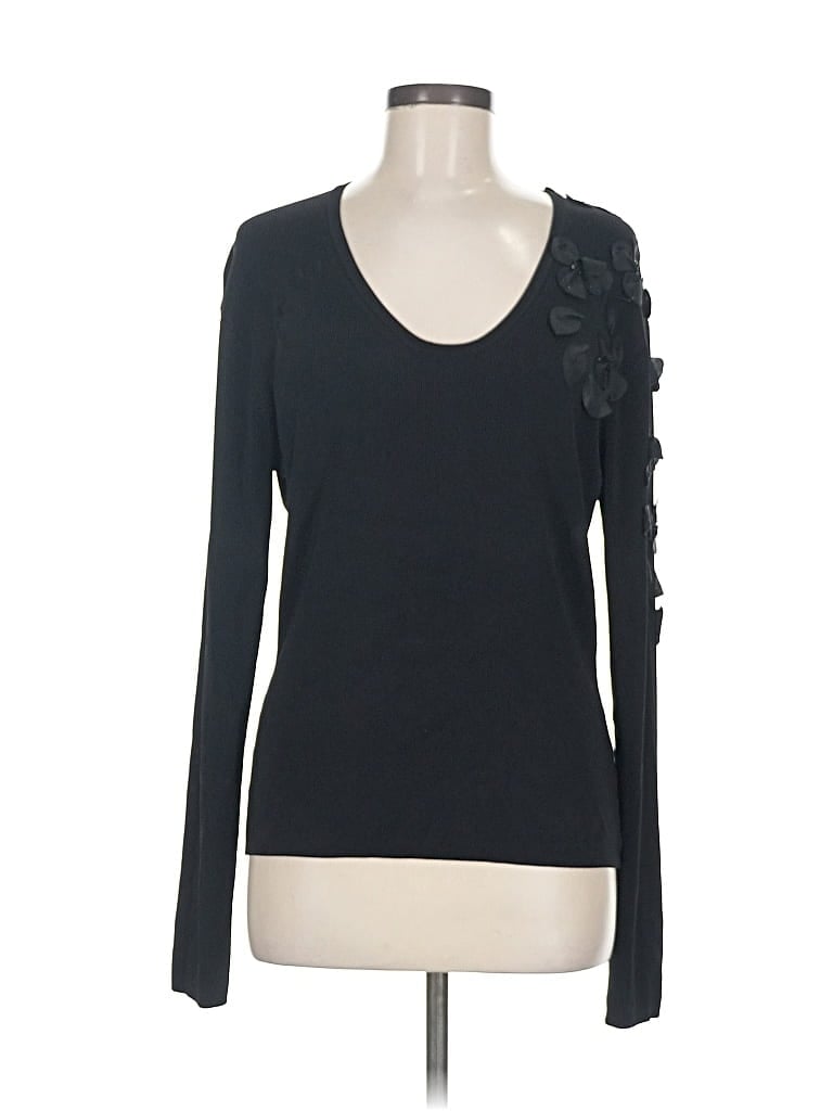 Pre-owned Bcbgmaxazria Pullover Sweater In Black