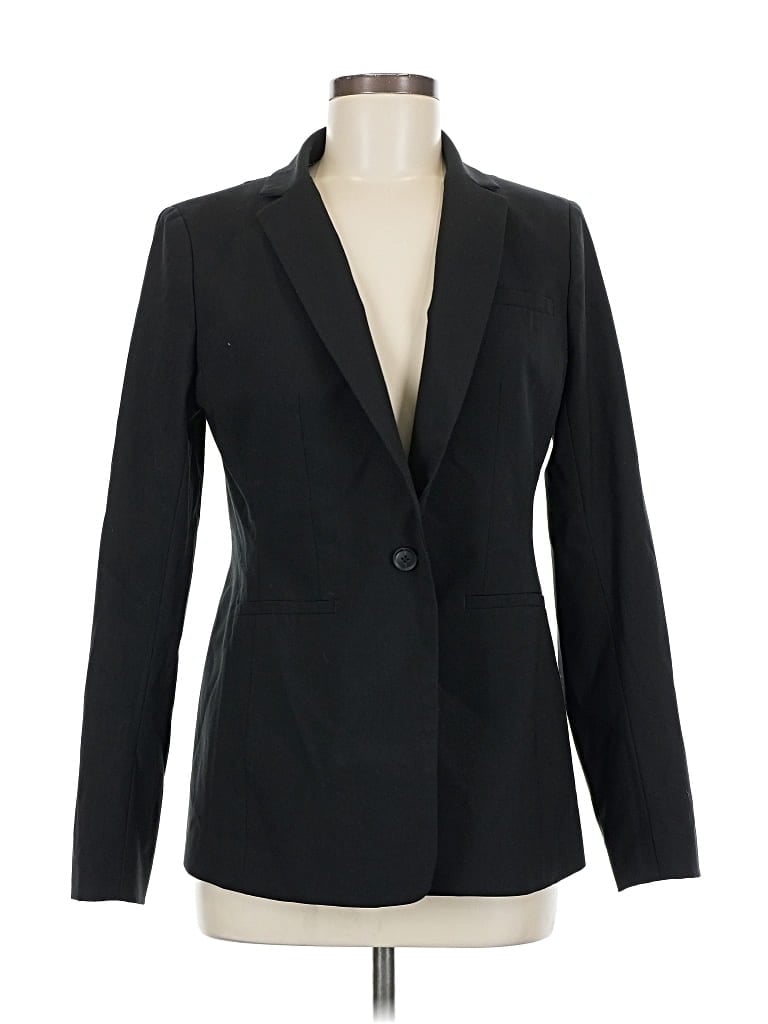 Pre-owned Banana Republic Wool Blazer Jacket In Black