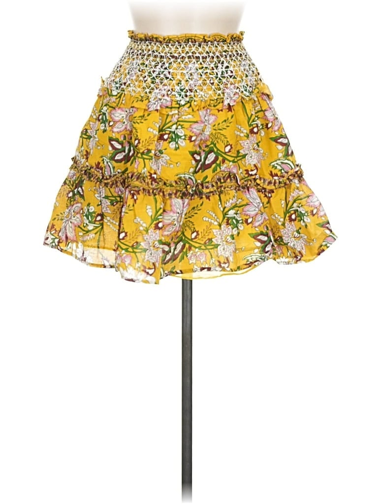Pre-owned Jennifer & Grace Casual Skirt In Yellow