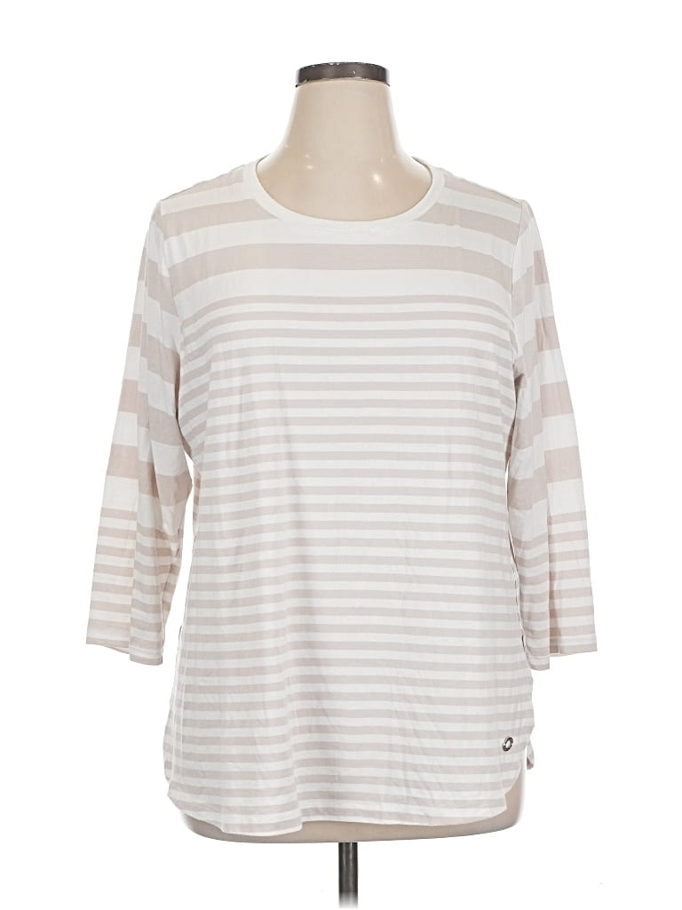 Pre-owned Calvin Klein Performance 3/4 Sleeve T-shirt In White