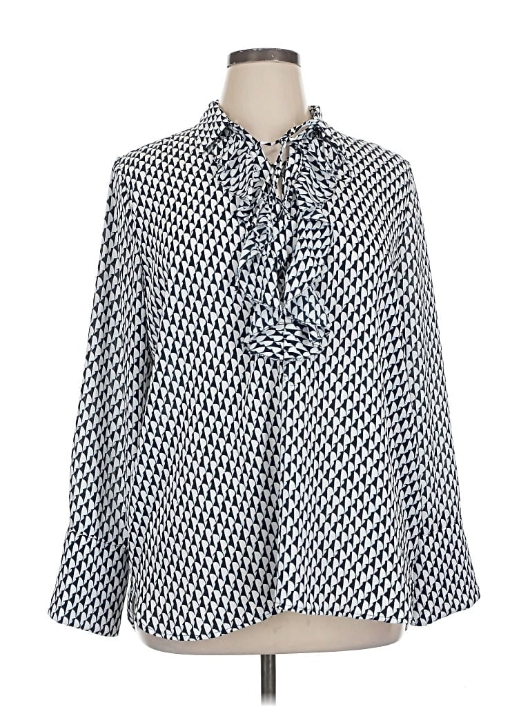 ANN TAYLOR FACTORY Pre-owned 3/4 Sleeve Blouse In Blue