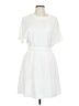 Unbranded Solid White Ivory Casual Dress Size L - photo 1