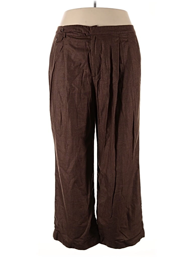 Pre-owned Polo Ralph Lauren Wool Pants In Brown