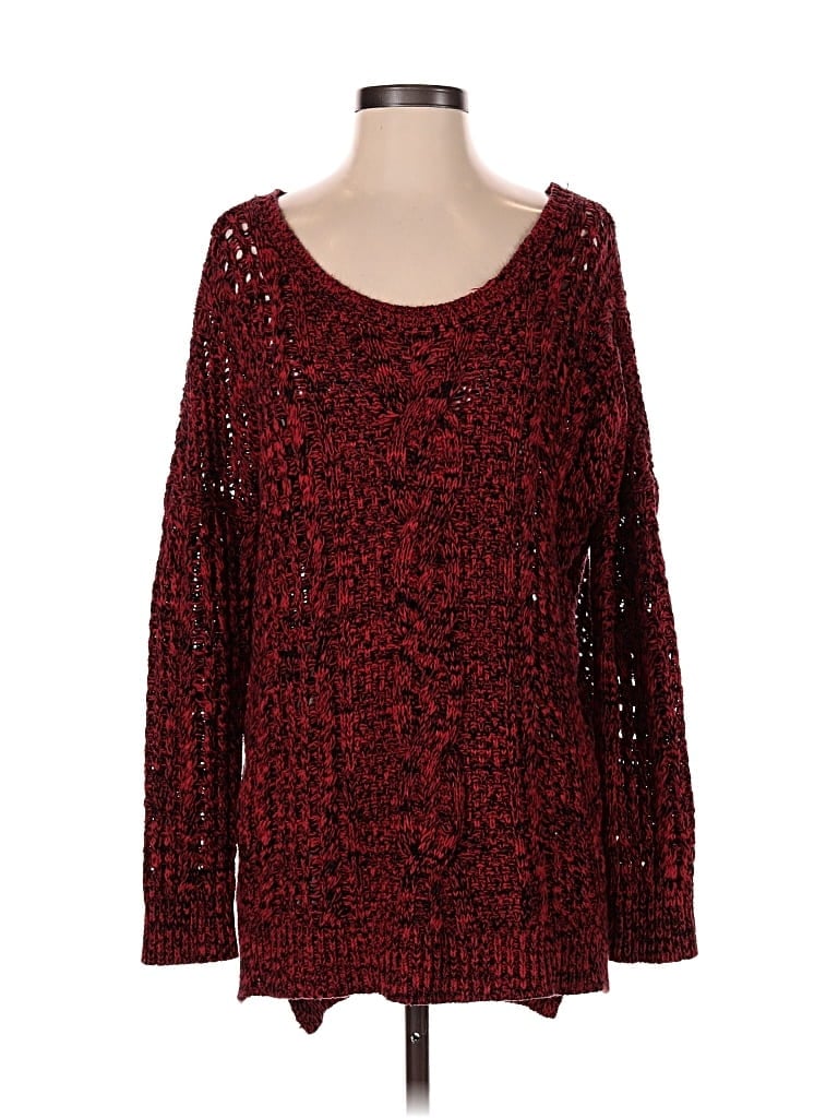 Pre-owned Express Long Sleeve T-shirt In Red