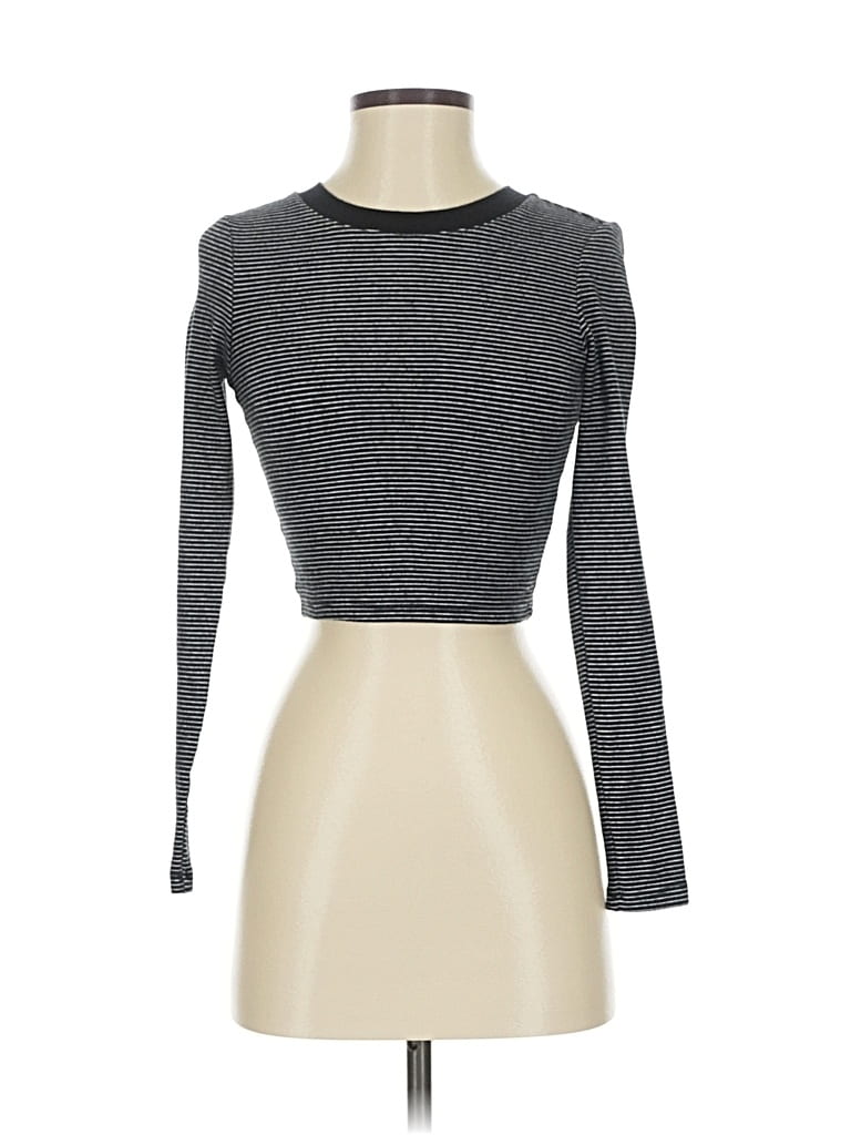 Pre-owned Urban Revivo Long Sleeve T-shirt In Gray