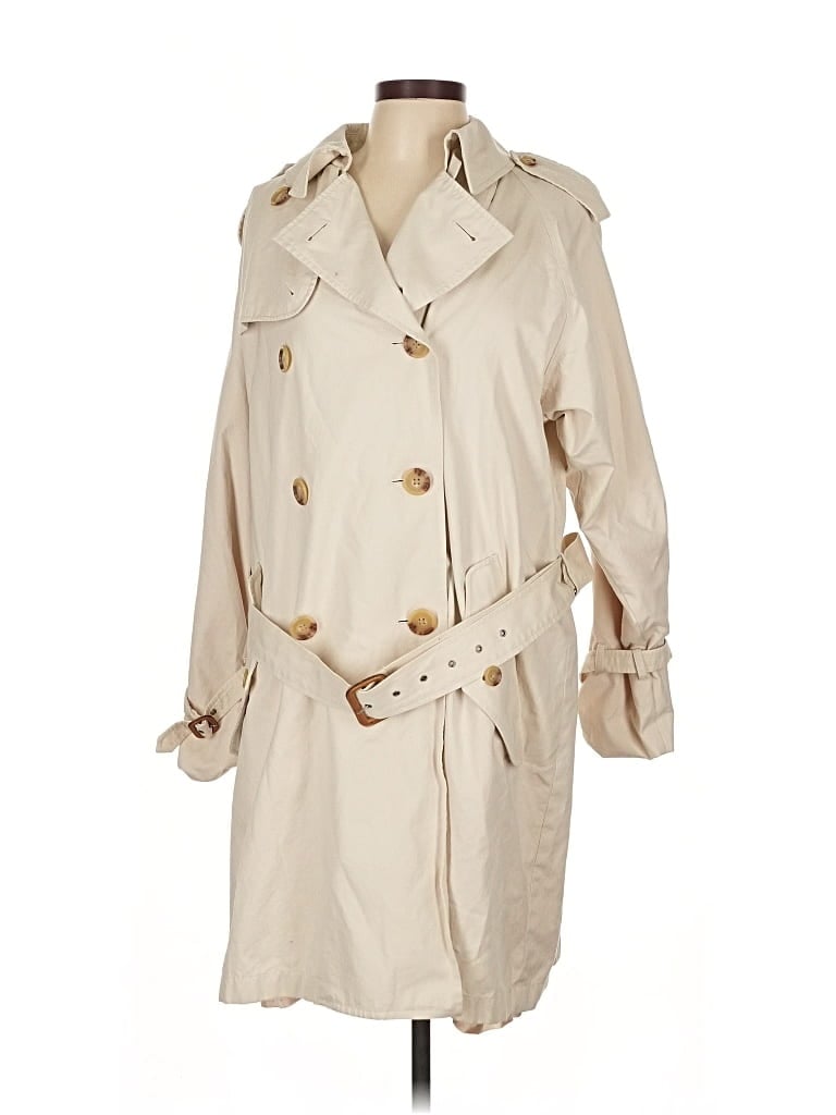 Pre-owned Polo Ralph Lauren Trenchcoat In White