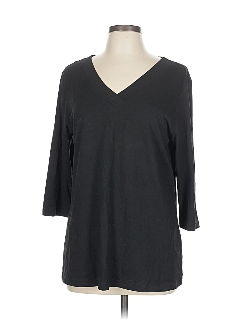 Pre-owned Miholl 3/4 Sleeve T-shirt In Black