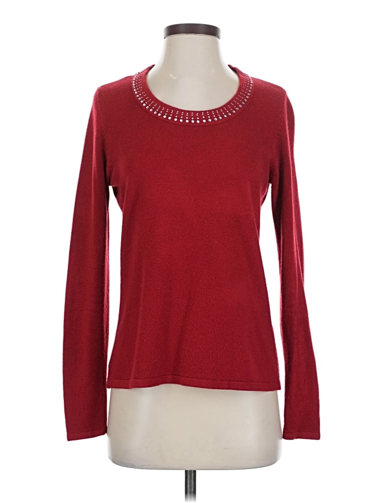 Pre-owned Carolyn Taylor Pullover Sweater In Red