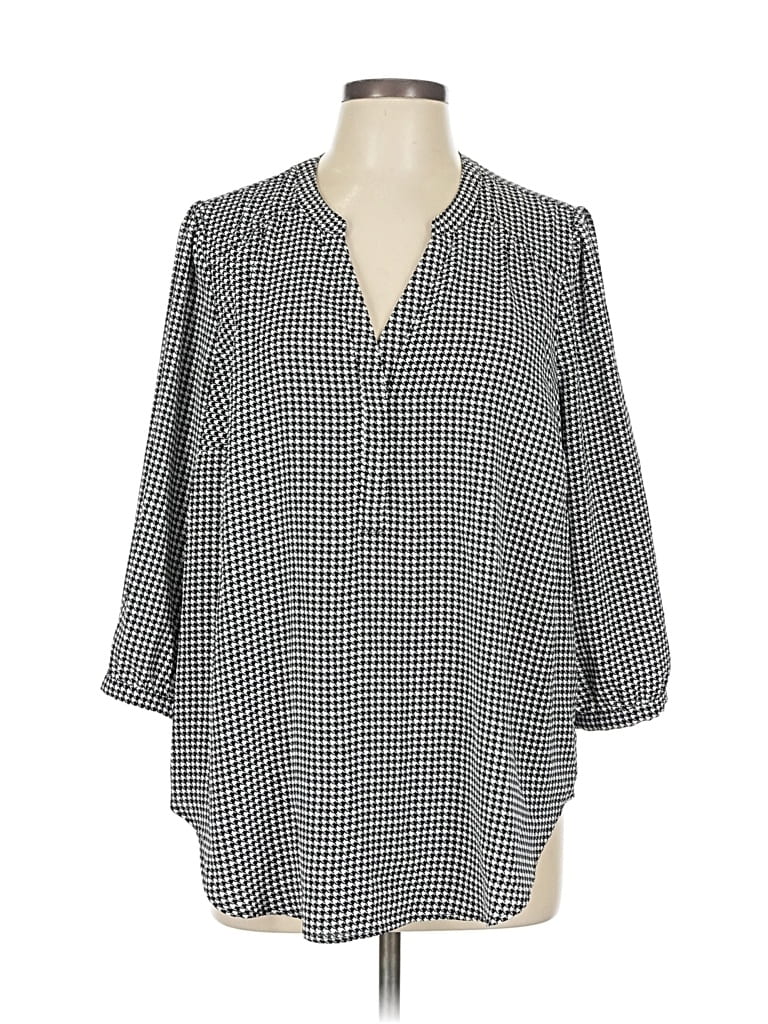 Pre-owned Torrid 3/4 Sleeve Blouse In Gray