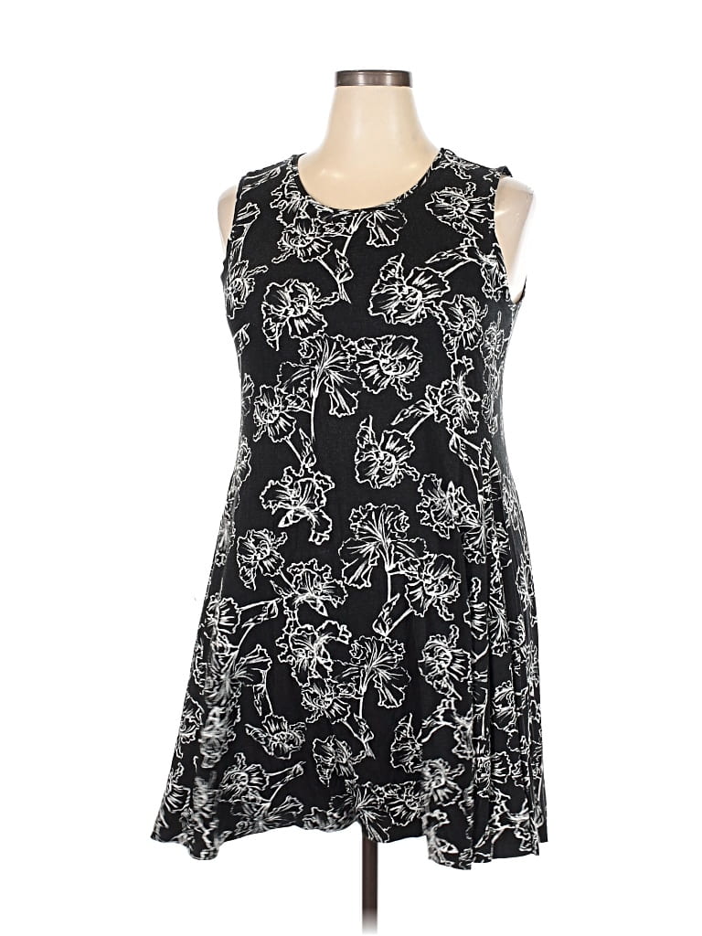Pre-owned Style & Co Casual Dress In Black