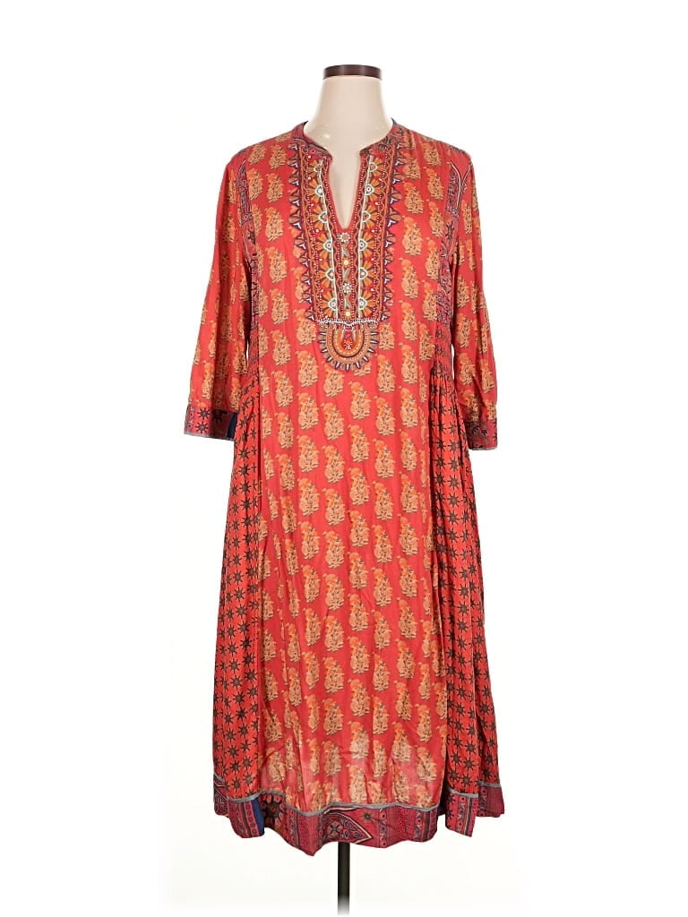 Pre-owned Soft Surroundings Casual Dress In Orange