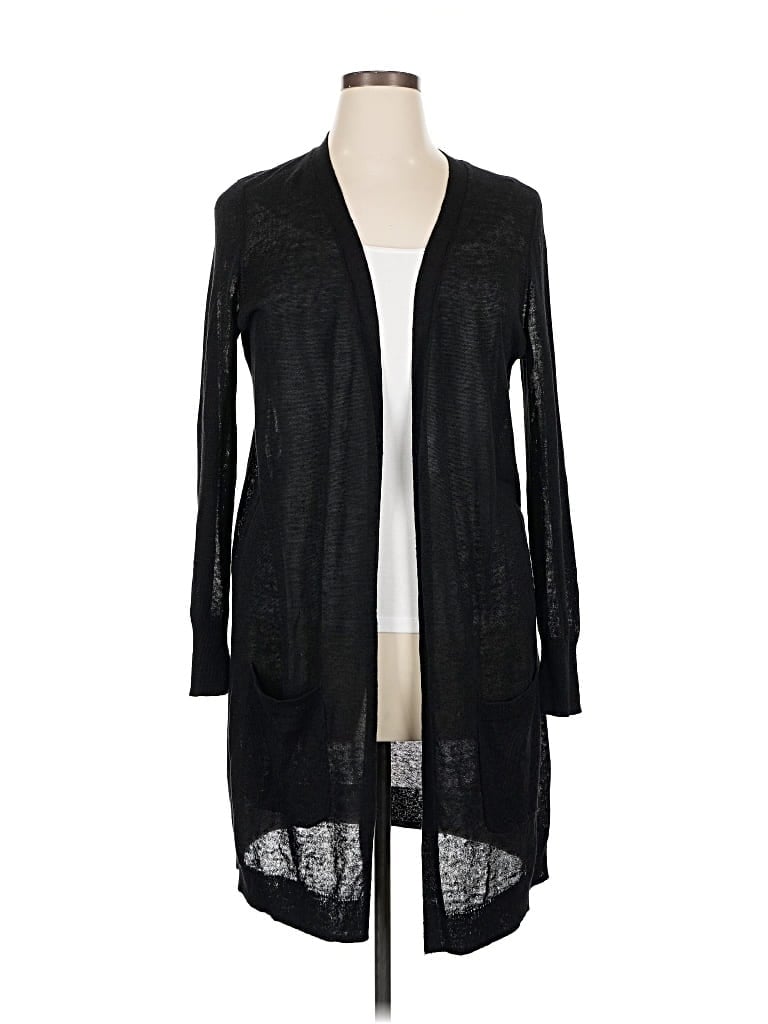 Pre-owned Halogen Cardigan Sweater In Black