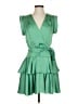 BCBGMAXAZRIA 100% Polyester Green Cocktail Dress Size 2 - photo 1