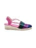 Sesto Color Block Purple Pink Wedges Size 7 - photo 1