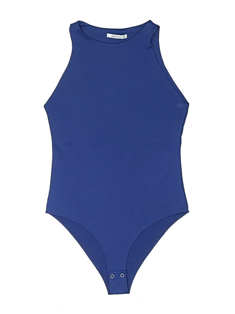 Pre-owned Reoria Bodysuit In Blue