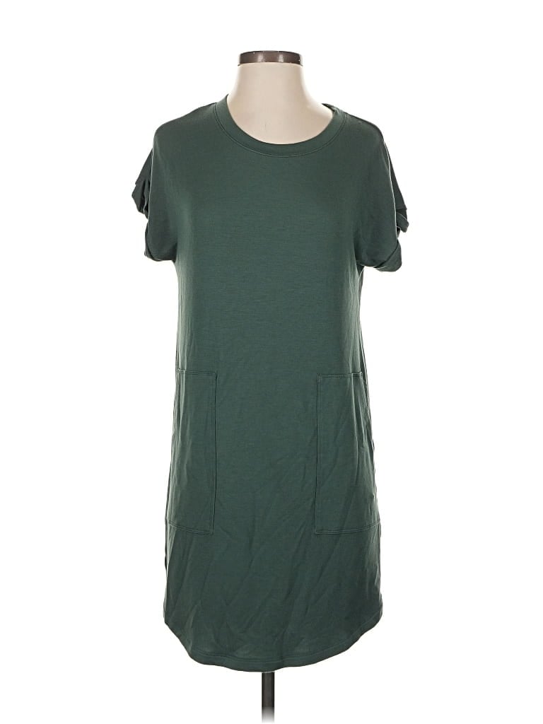 Pre-owned Lou & Grey Casual Dress In Green