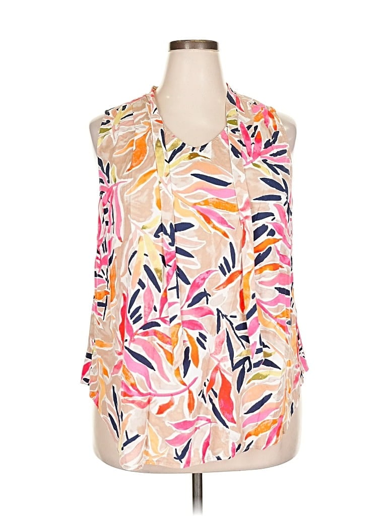 NIC + ZOE Pre-owned Sleeveless Blouse In Pink
