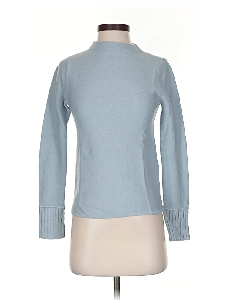 Pre-owned Club Monaco Turtleneck Sweater In Blue
