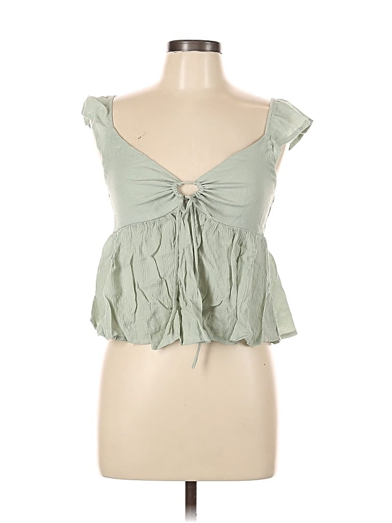 Pre-owned Be Cool Sleeveless Blouse In Green