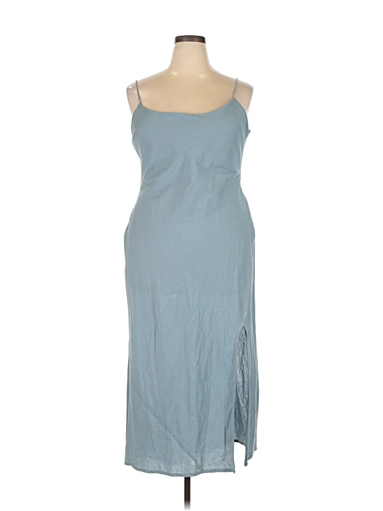 Pre-owned Asos Design Casual Dress In Blue