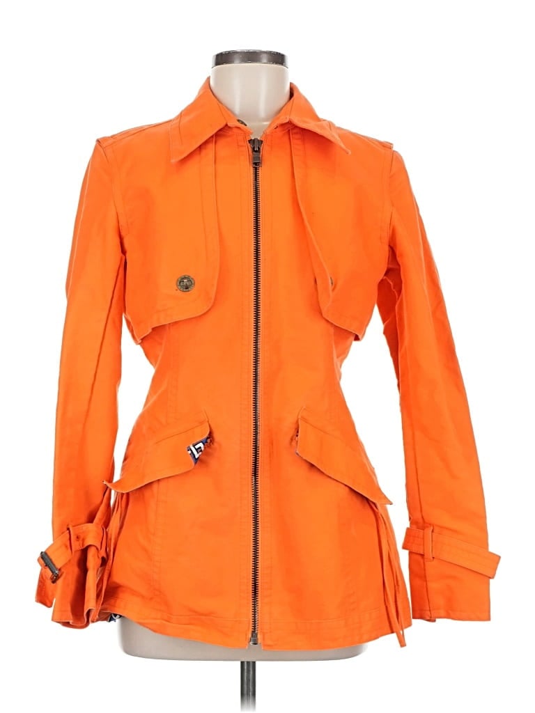 Pre-owned Tommy Hilfiger Trenchcoat In Orange