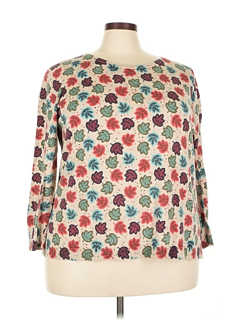 TALBOTS OUTLET Pre-owned Pullover Sweater In White