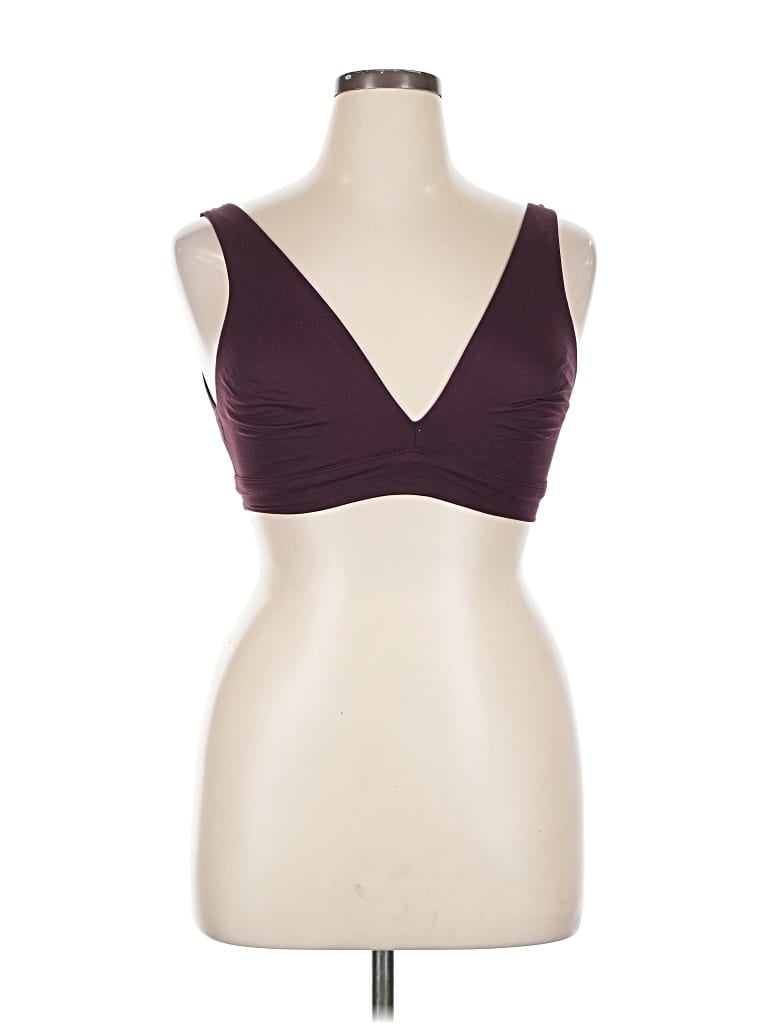 Pre-owned Victoria's Secret Sports Bra In Burgundy