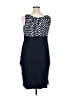 DressBarn Polka Dots Blue Cocktail Dress Size 14 - photo 2