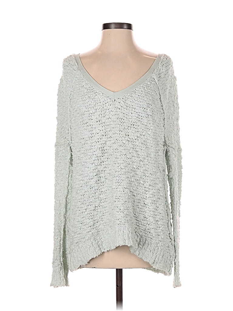 Pre-owned Free People Pullover Sweater In Silver