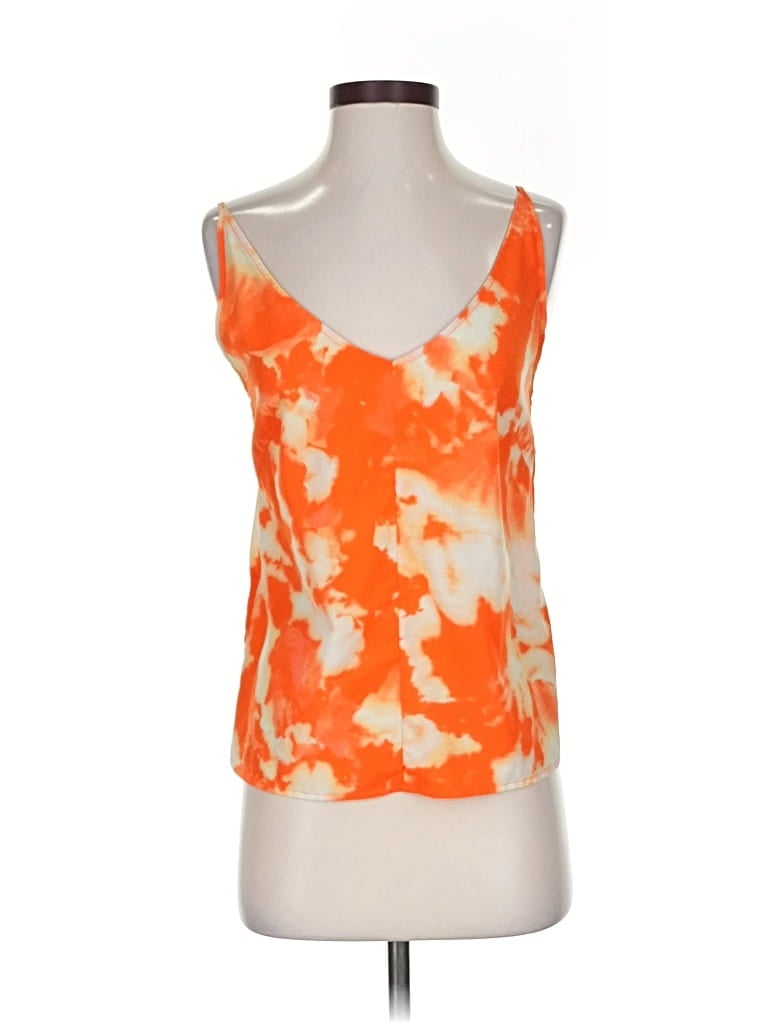 Pre-owned Thakoon Sleeveless Top Orange Scoop Neck Tops