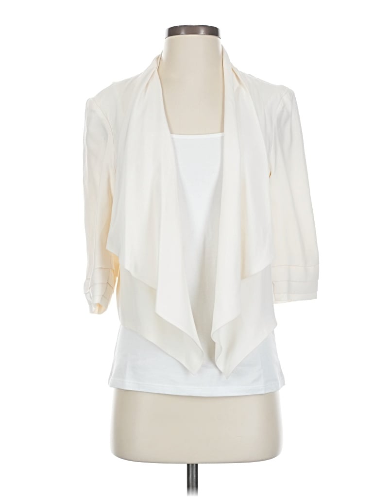 Pre-owned Amanda Uprichard Cardigan Sweater In White