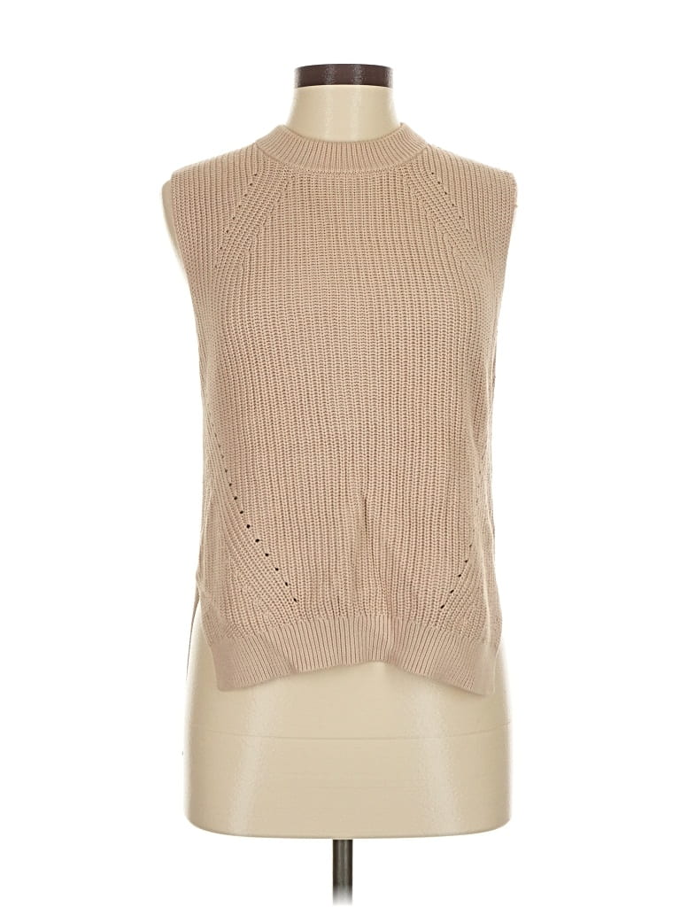 Pre-owned Uniqlo Sweater Vest In Brown