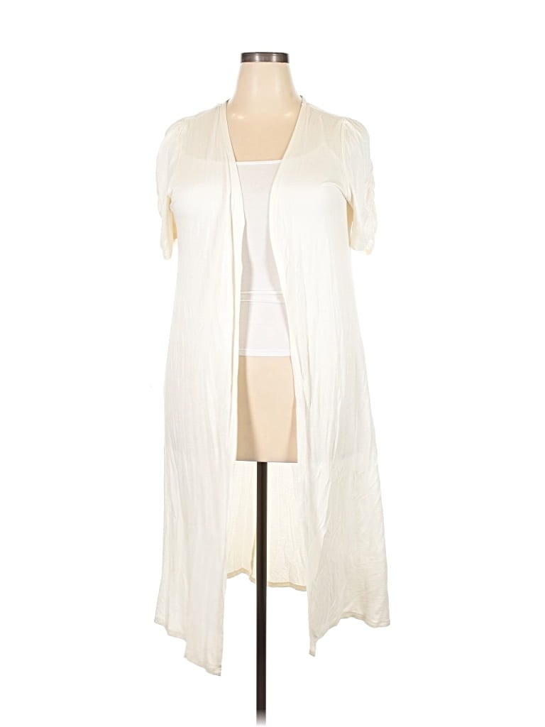 Pre-owned Torrid Cardigan Sweater In White