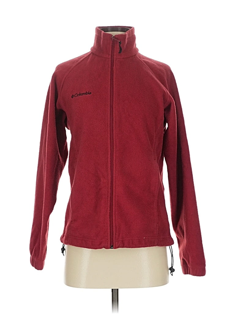 Pre-owned Columbia Fleece Jacket In Red