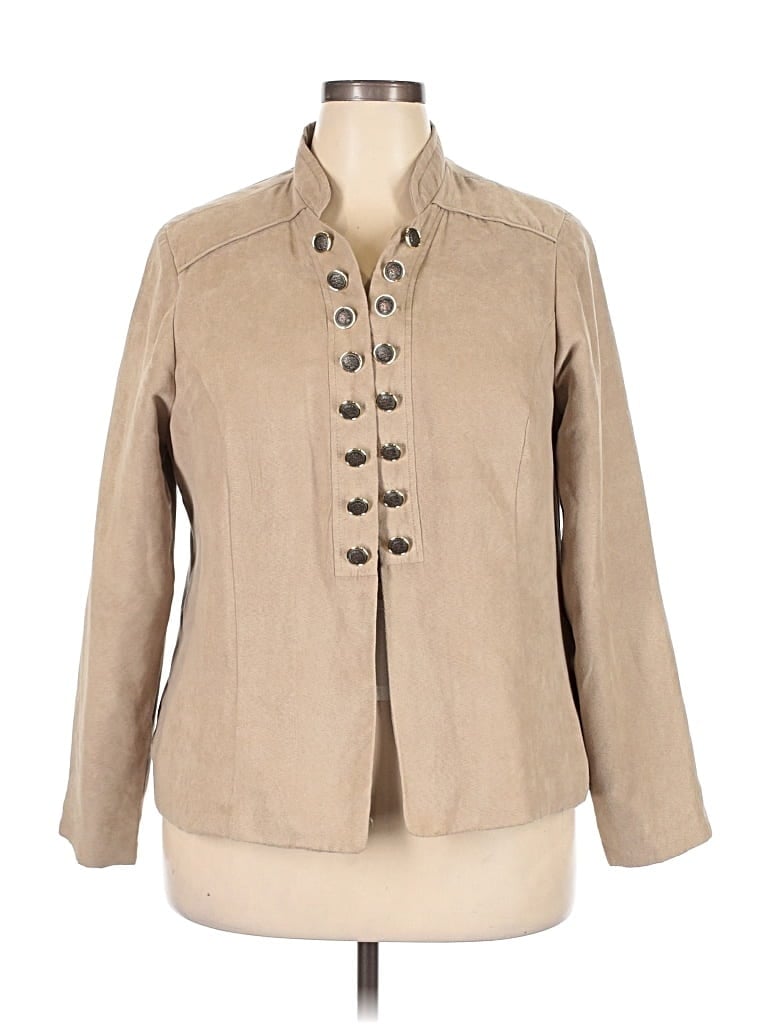 Pre-owned Roz & Ali Jacket In Brown