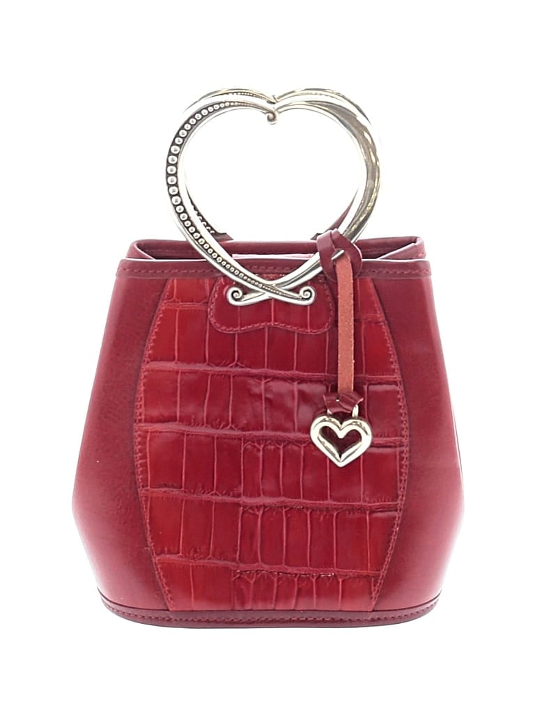 Pre-owned Brighton Leather Satchel In Red