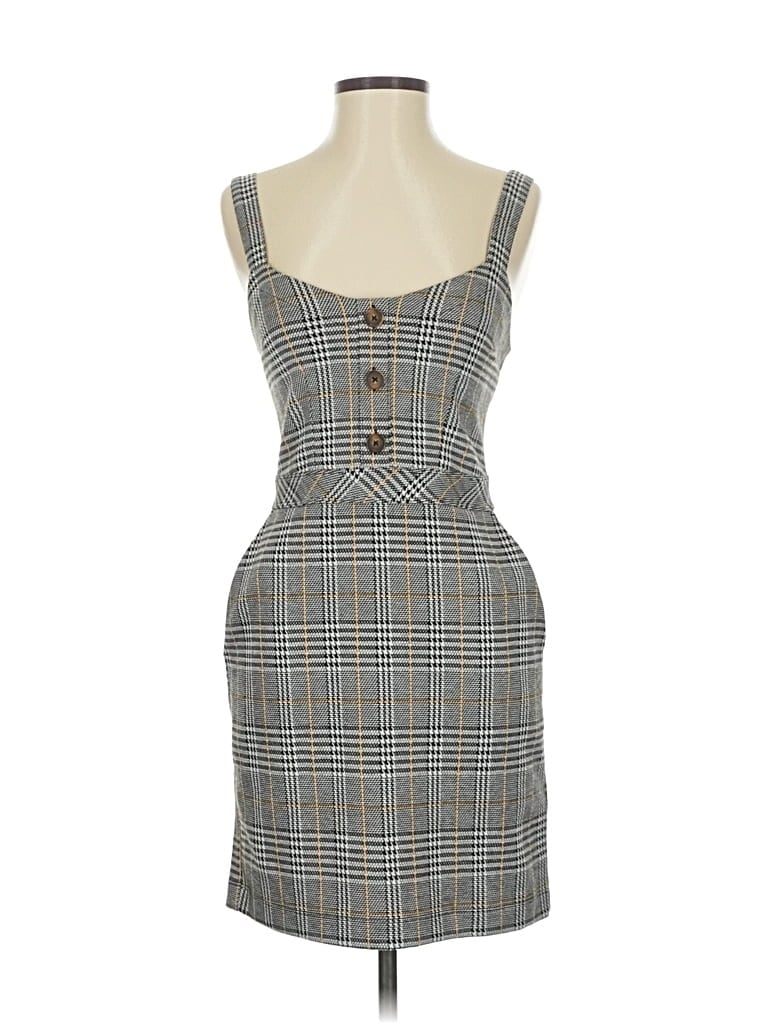 Pre-owned Abercrombie & Fitch Casual Dress In Gray