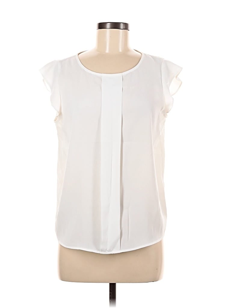 Pre-owned Tahari By Asl Sleeveless Blouse In White