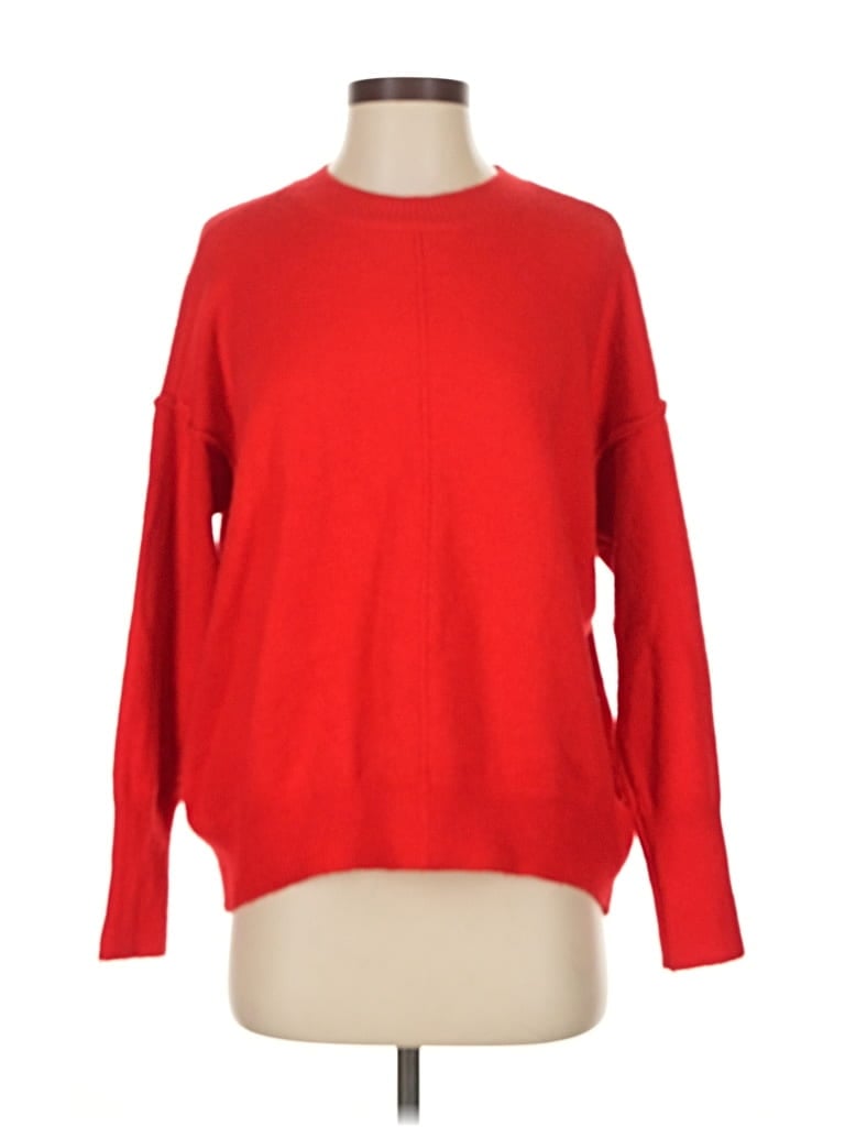 Pre-owned Vince Camuto Pullover Sweater In Red